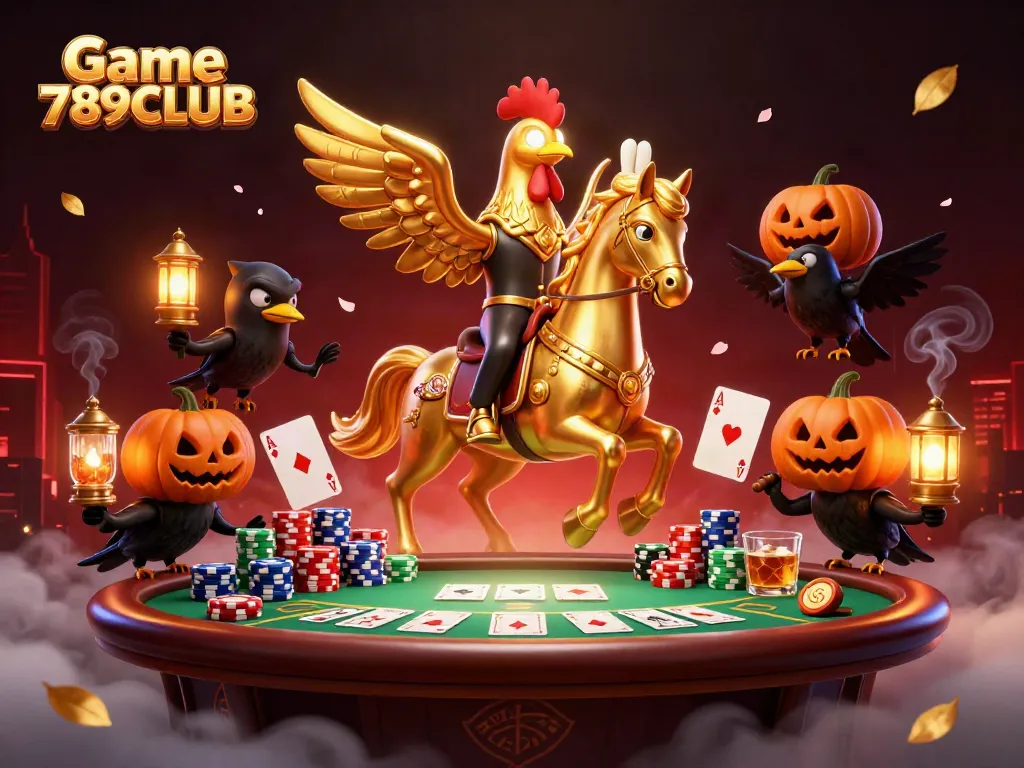Experience the thrill of Game 789CLUB with action-packed casino adventure featuring poker and vivid characters.