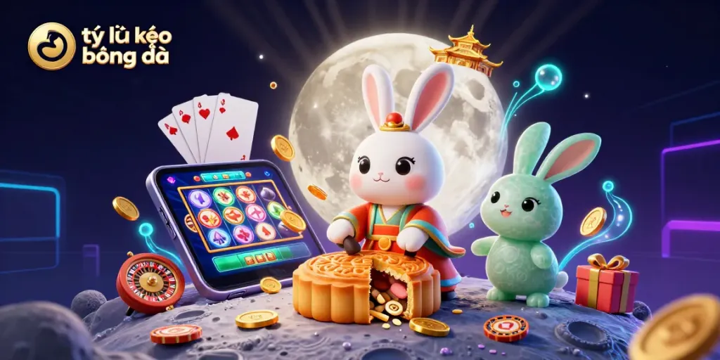 Win with tỷ lệ kèo bóng đá in a vibrant 3D sports betting scene featuring dynamic casino elements.
