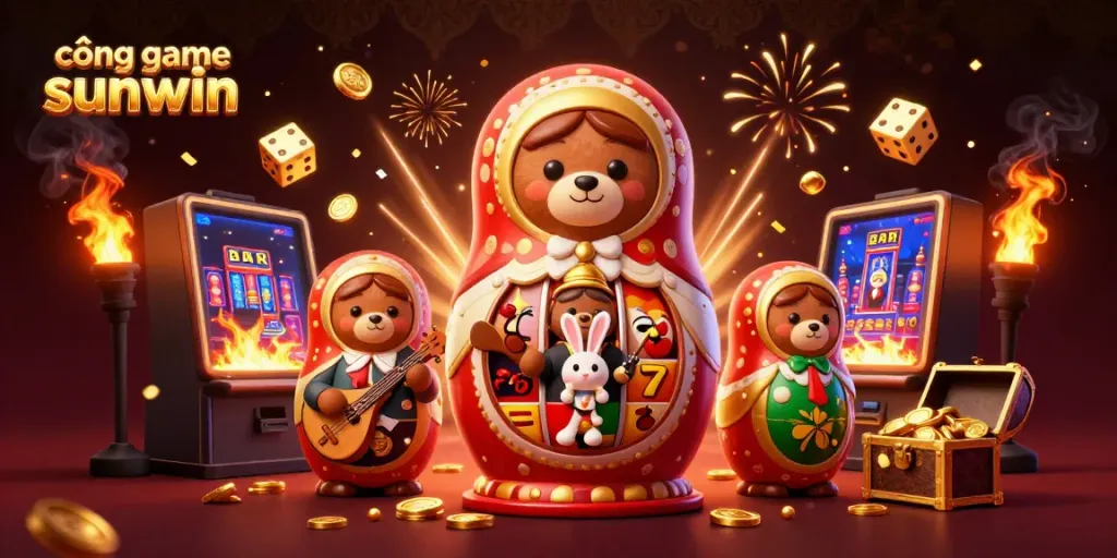 Immerse yourself in the exciting world of cổng game sunwin with vibrant characters and dynamic casino elements.