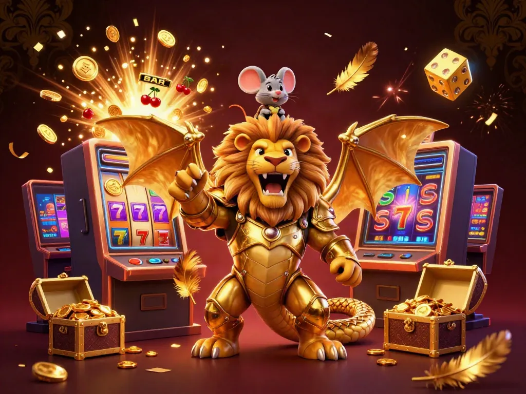 Experience the excitement of cổng game sunwin with a roaring chimera and jackpot elements bursting with rewards!