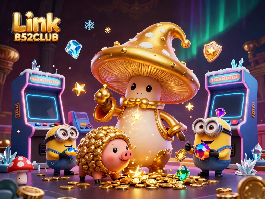 Engage with exciting gameplay at Link B52CLUB featuring magical elements, vibrant casino games, and treasure hunters.