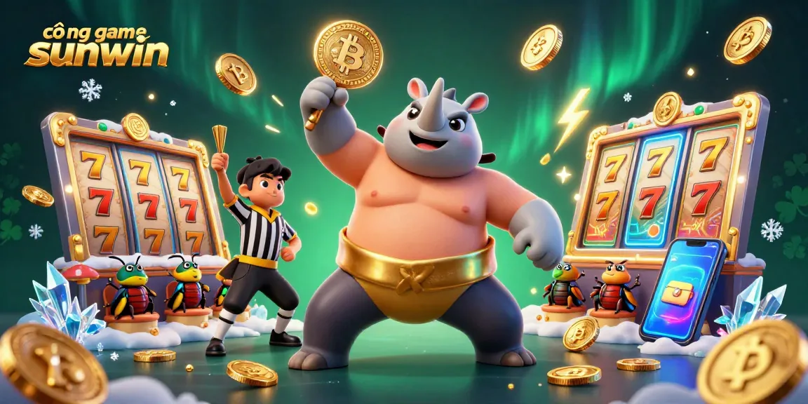 Experience excitement at cổng game sunwin with dynamic 3D characters and casino elements.